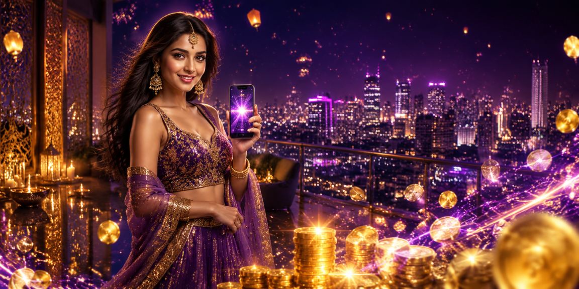 Mobile user experiencing Live Casino games on 12281 during Diwali festival